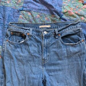 Low rise straight leg jeans